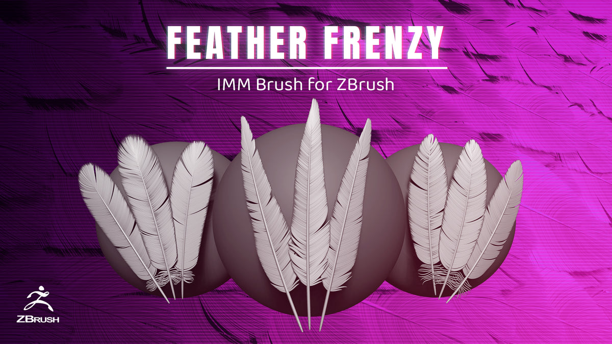 Create Realistic Feathers in ZBrush Feather Frenzy IMM Brush S3ART