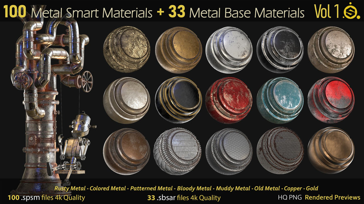Metal Smart Materials Vol.1 | S3ART Store