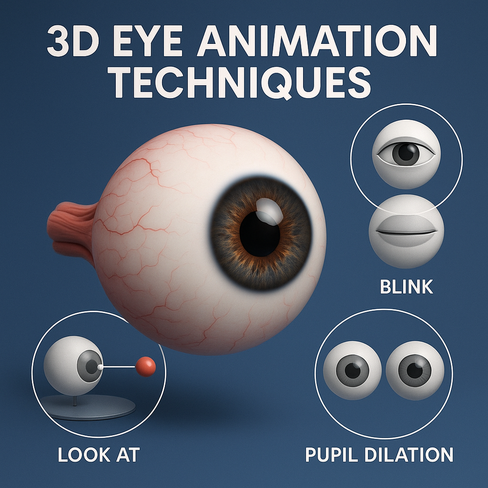 3D Eye Animation Techniques