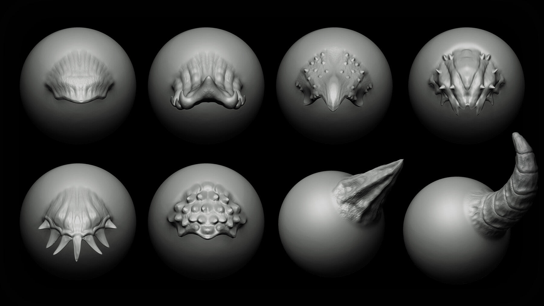 Zbrush + Blender - 40 Dragon VDM Brush Part 2