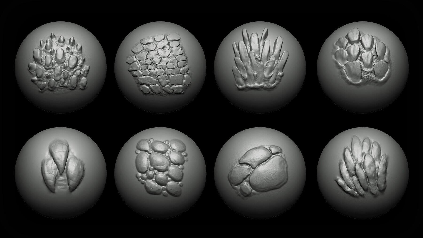 Zbrush + Blender - 40 Dragon VDM Brush