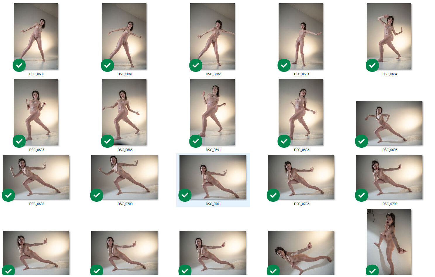 Female Daily Sketching Nude Pose & Lighting Reference Pictures V 2 [740]