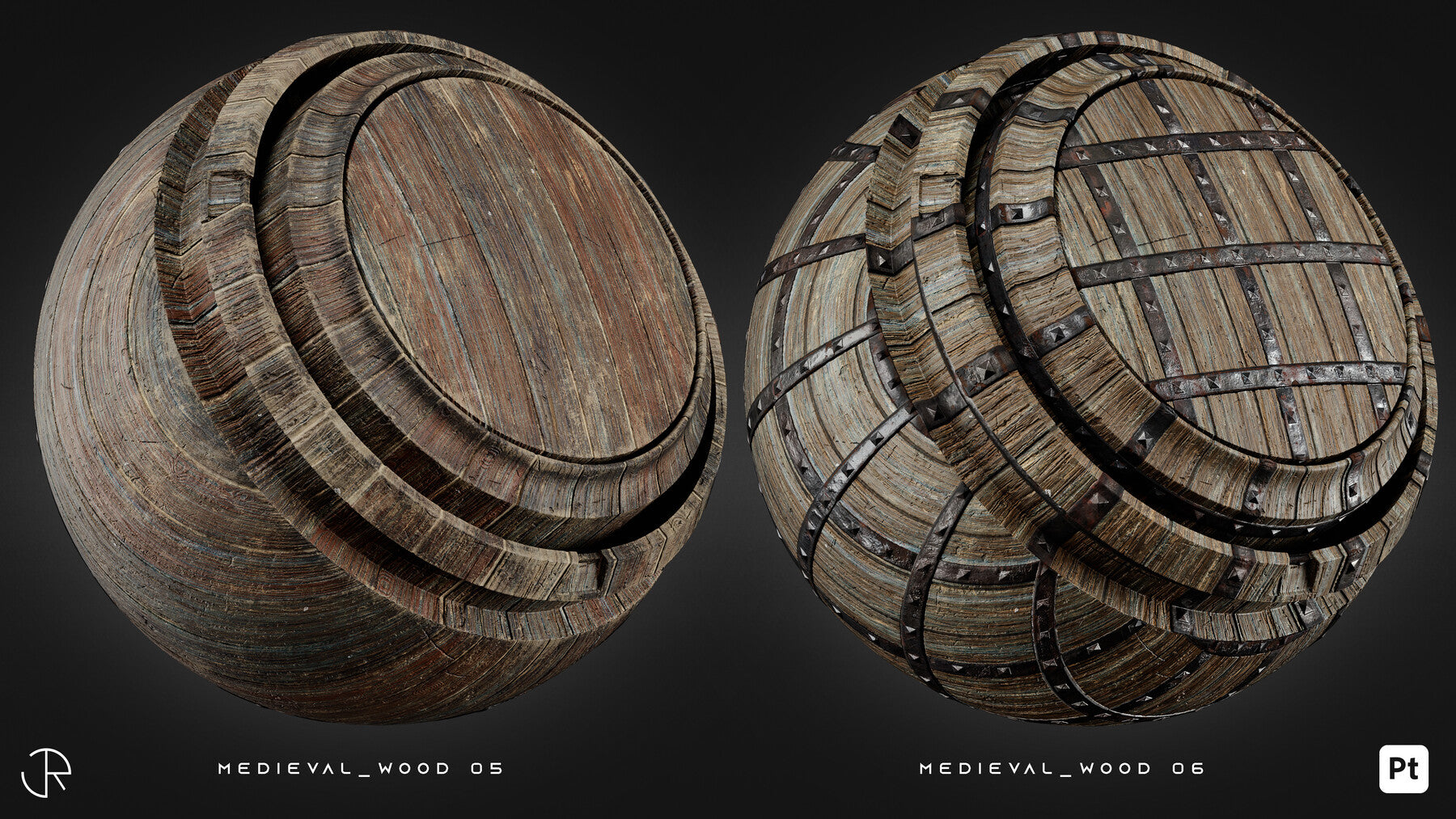 Medieval Wood & Metal Smart Materials for Substance 3D Painter