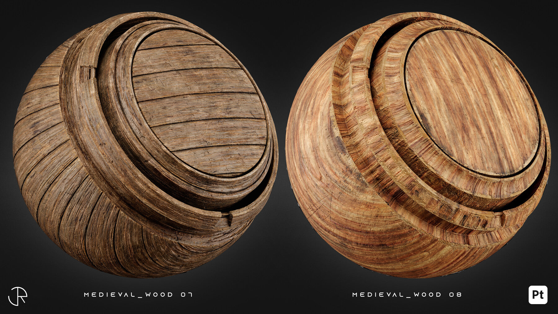 Medieval Wood & Metal Smart Materials for Substance 3D Painter