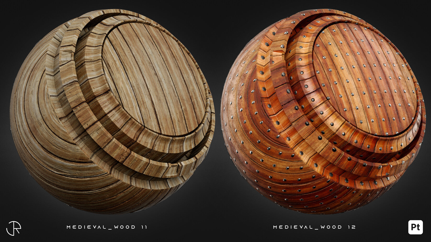 Medieval Wood & Metal Smart Materials for Substance 3D Painter