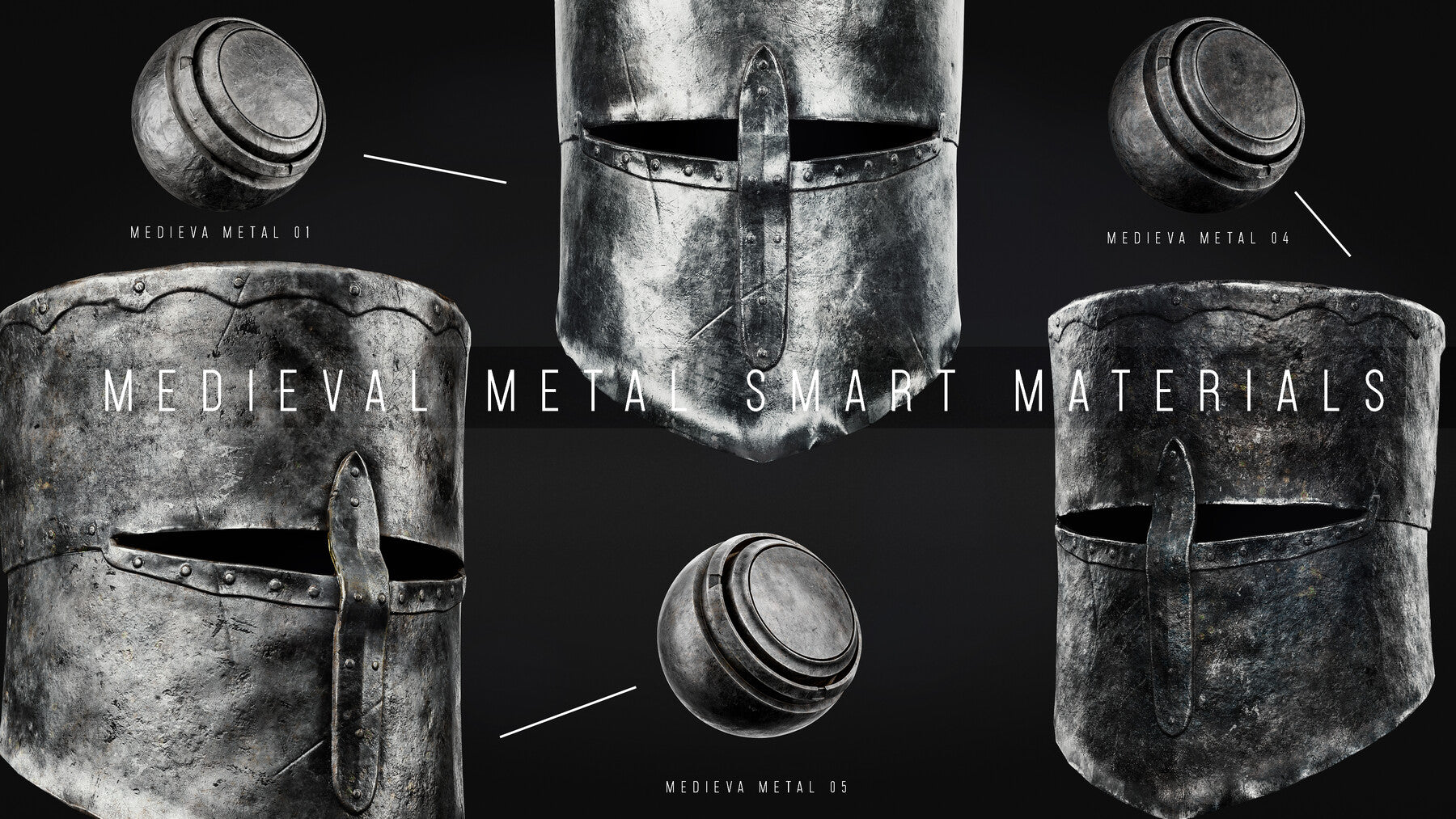 Medieval Wood & Metal Smart Materials for Substance 3D Painter