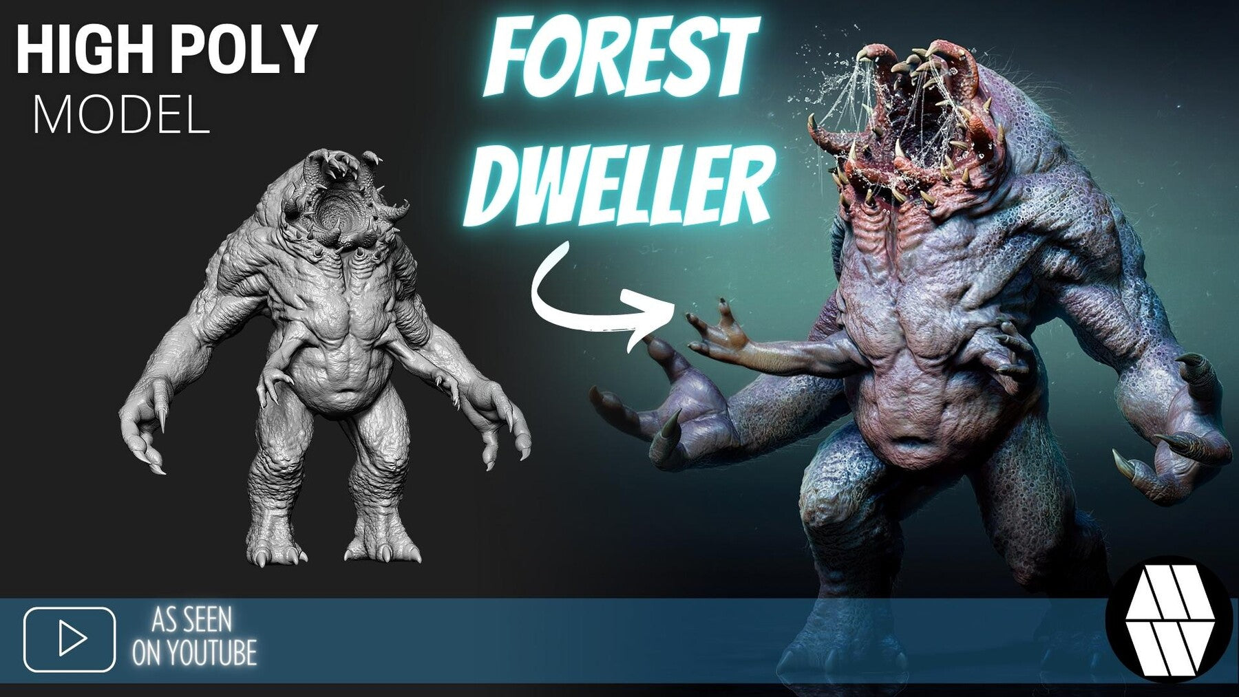 ZBrush Model: Forest Dweller High Poly ZTL & FBX