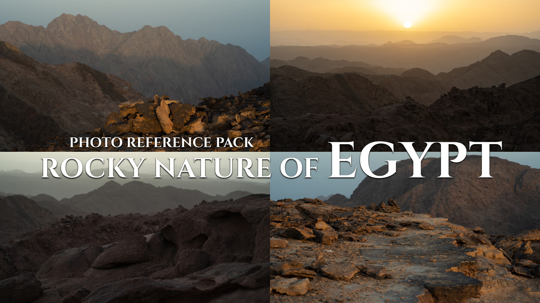 Rocky Nature Of Egypt- Photo Reference Pack For Artists 227 JPEGs