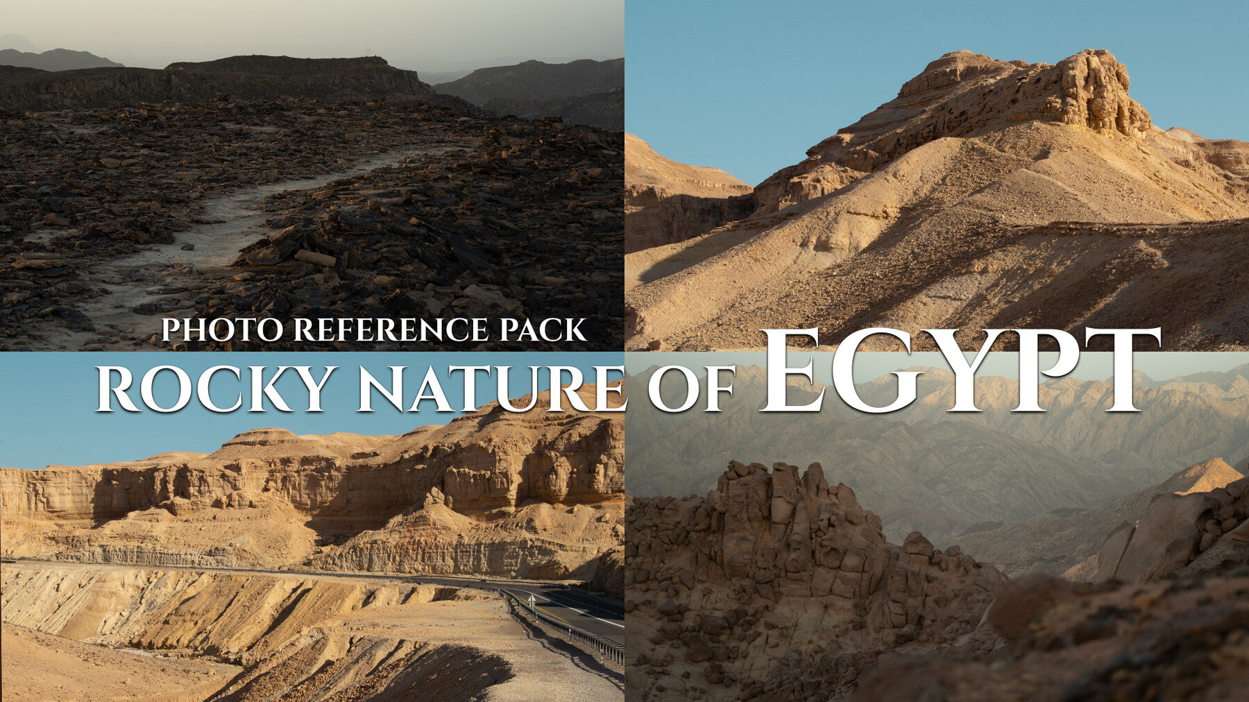 Rocky Nature Of Egypt- Photo Reference Pack For Artists 227 JPEGs