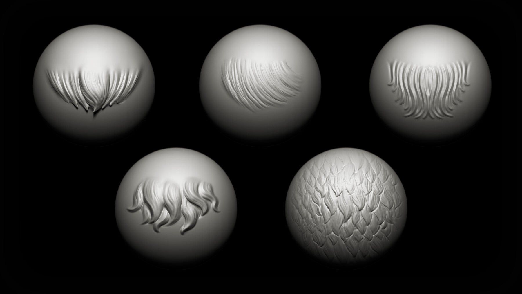 Zbrush + Blender - 20 Stylized Fur VDM Brush