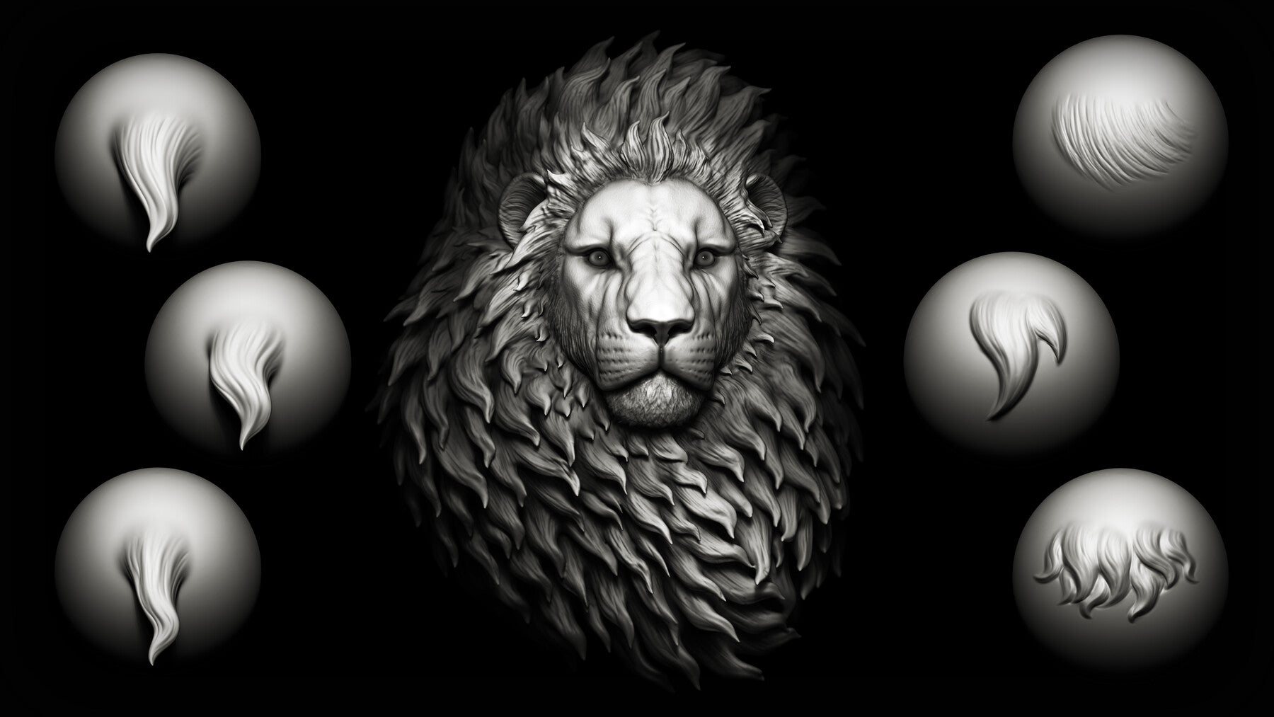 Zbrush + Blender - 20 Stylized Fur VDM Brush