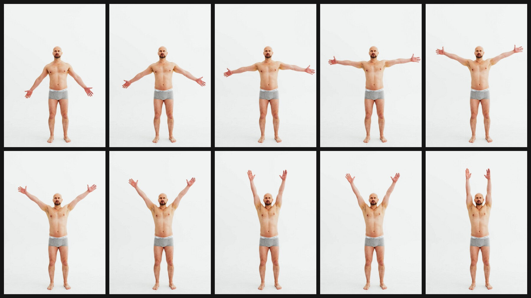 600+ Male Body in Motion - Reference Photos (Sequential Movement)