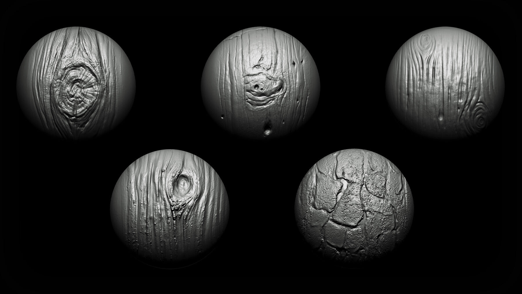 Zbrush + Blender - 40 Wood Details VDM Brush