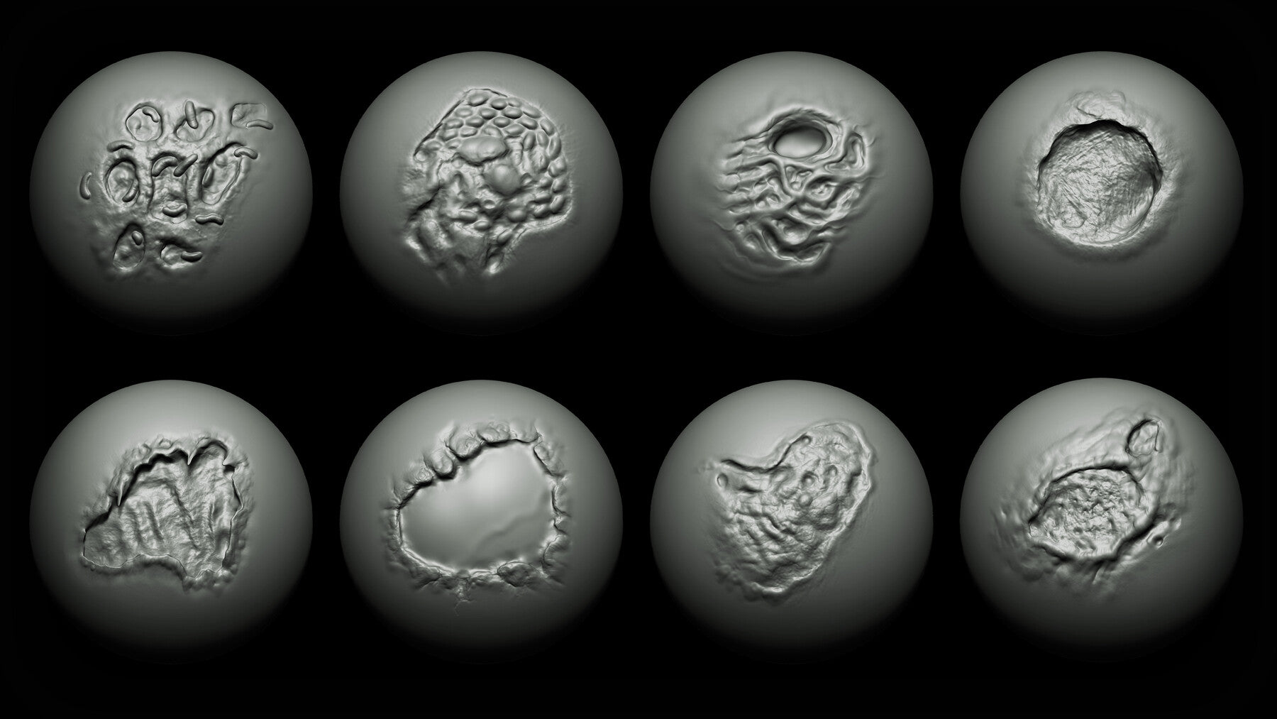 Zbrush + Blender - 40 Zombie VDM Brush