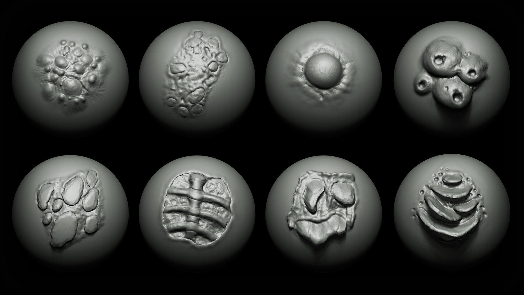 Zbrush + Blender - 40 Zombie VDM Brush