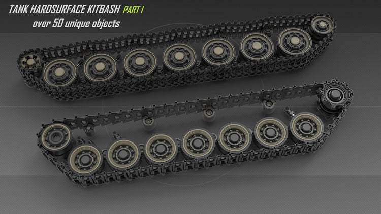 Tank hardsurface kitbash – S3ART Store