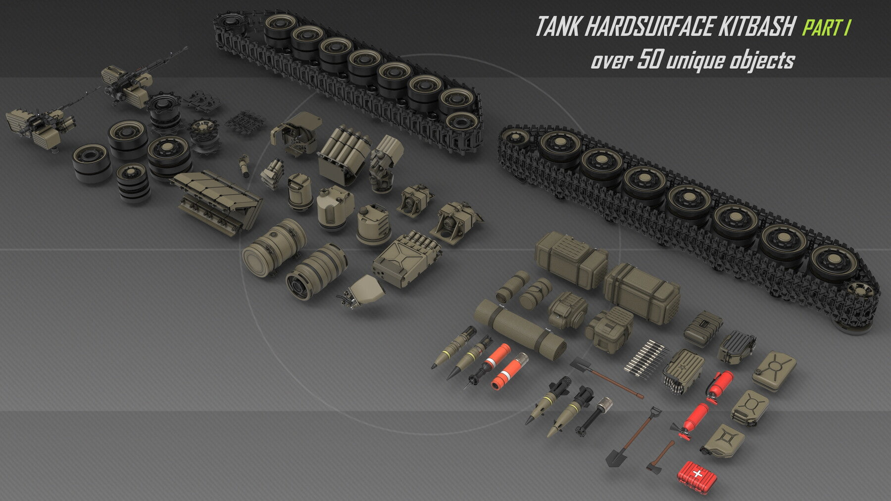 Tank hardsurface kitbash