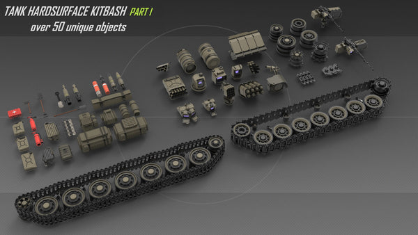 Tank hardsurface kitbash