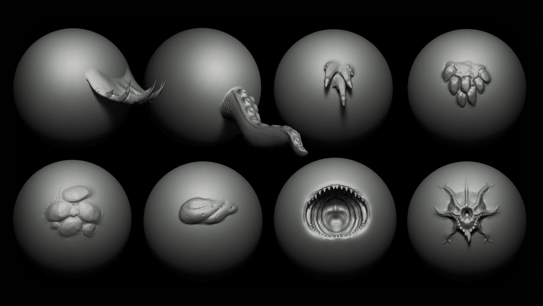 Zbrush + Blender - 40 Sea Creatures VDM Brush