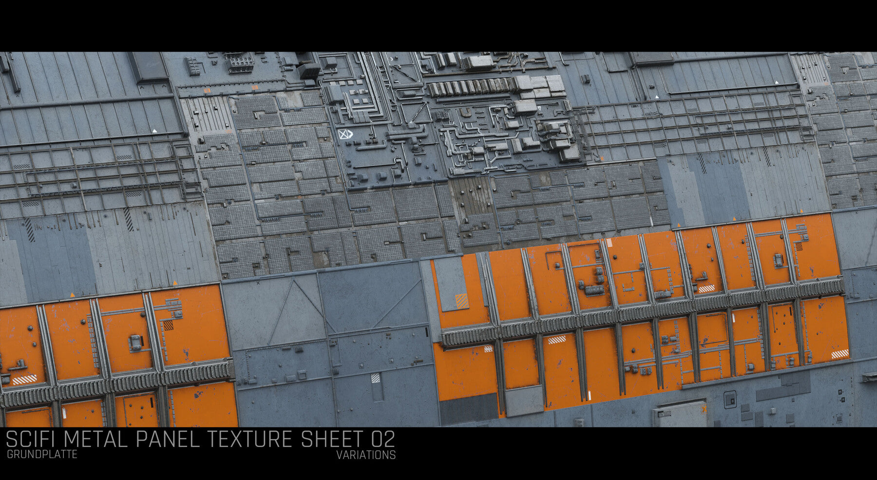 Sci Fi Wall Panel Texture Set 5