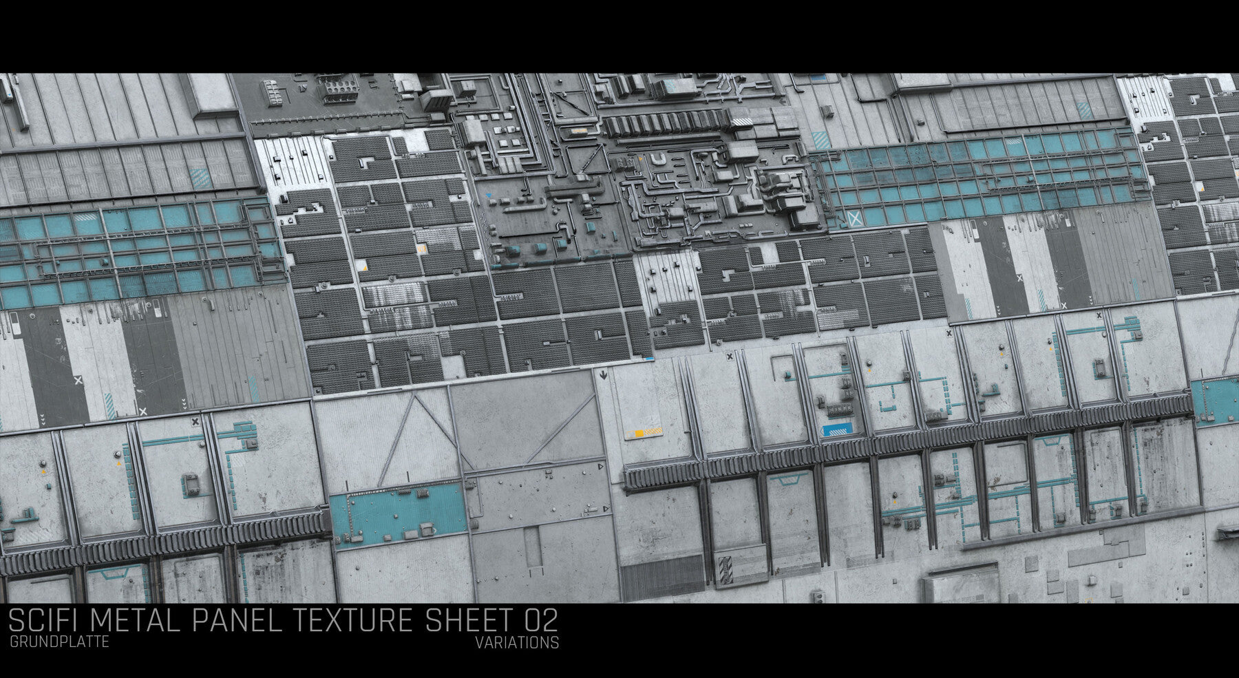 Sci Fi Wall Panel Texture Set 5