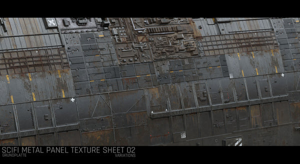 Sci Fi Wall Panel Texture Set 5