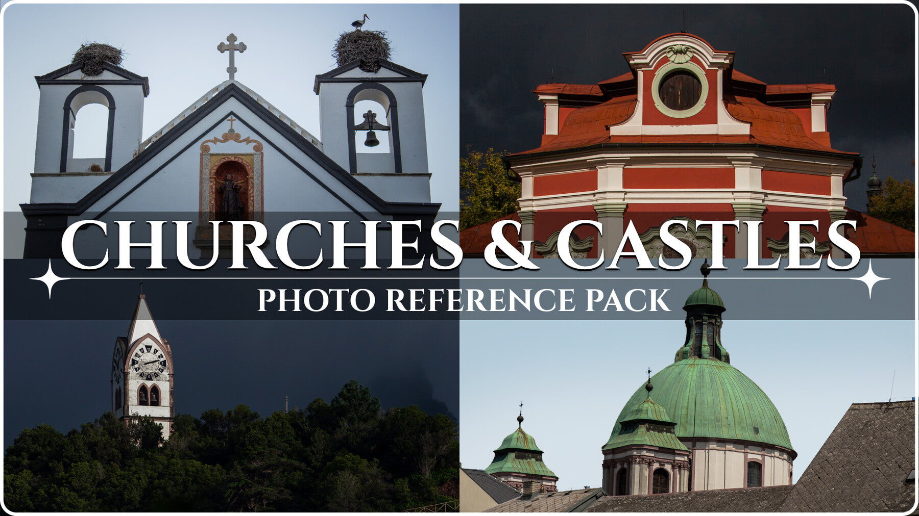 Churches & Castles - Reference Photo Pack For Artists 453 JPEGs