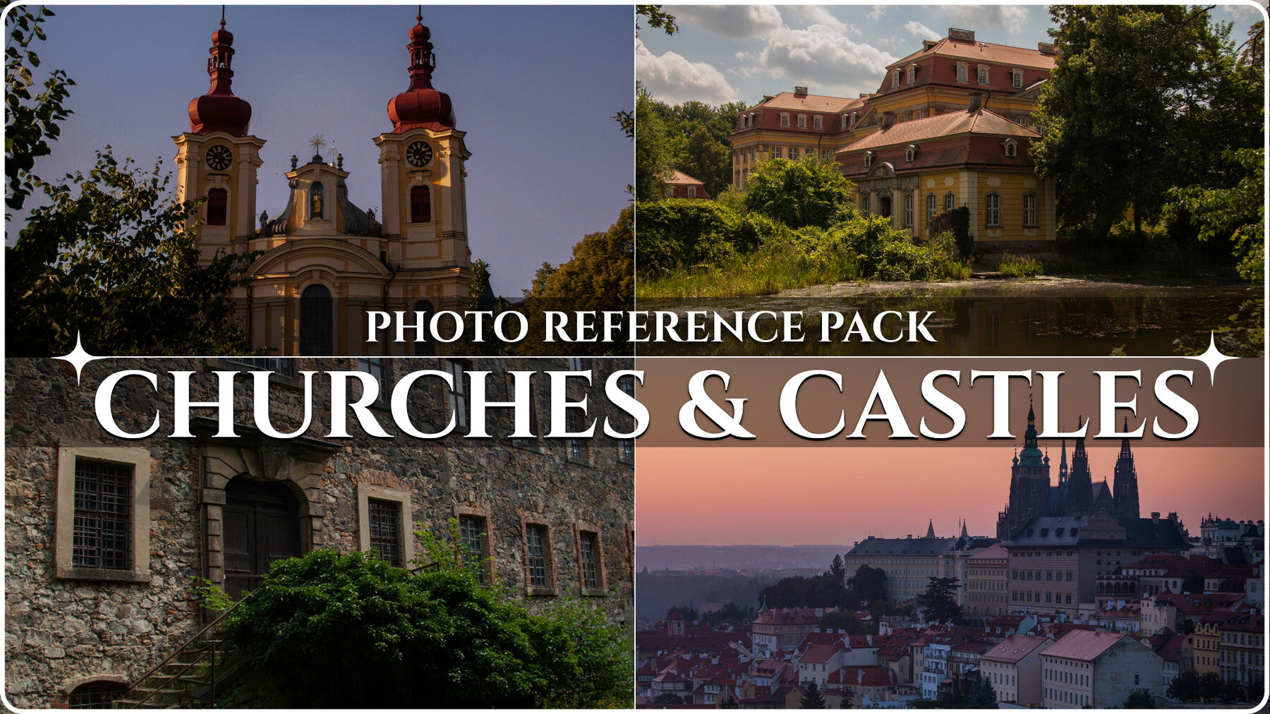 Churches & Castles - Reference Photo Pack For Artists 453 JPEGs