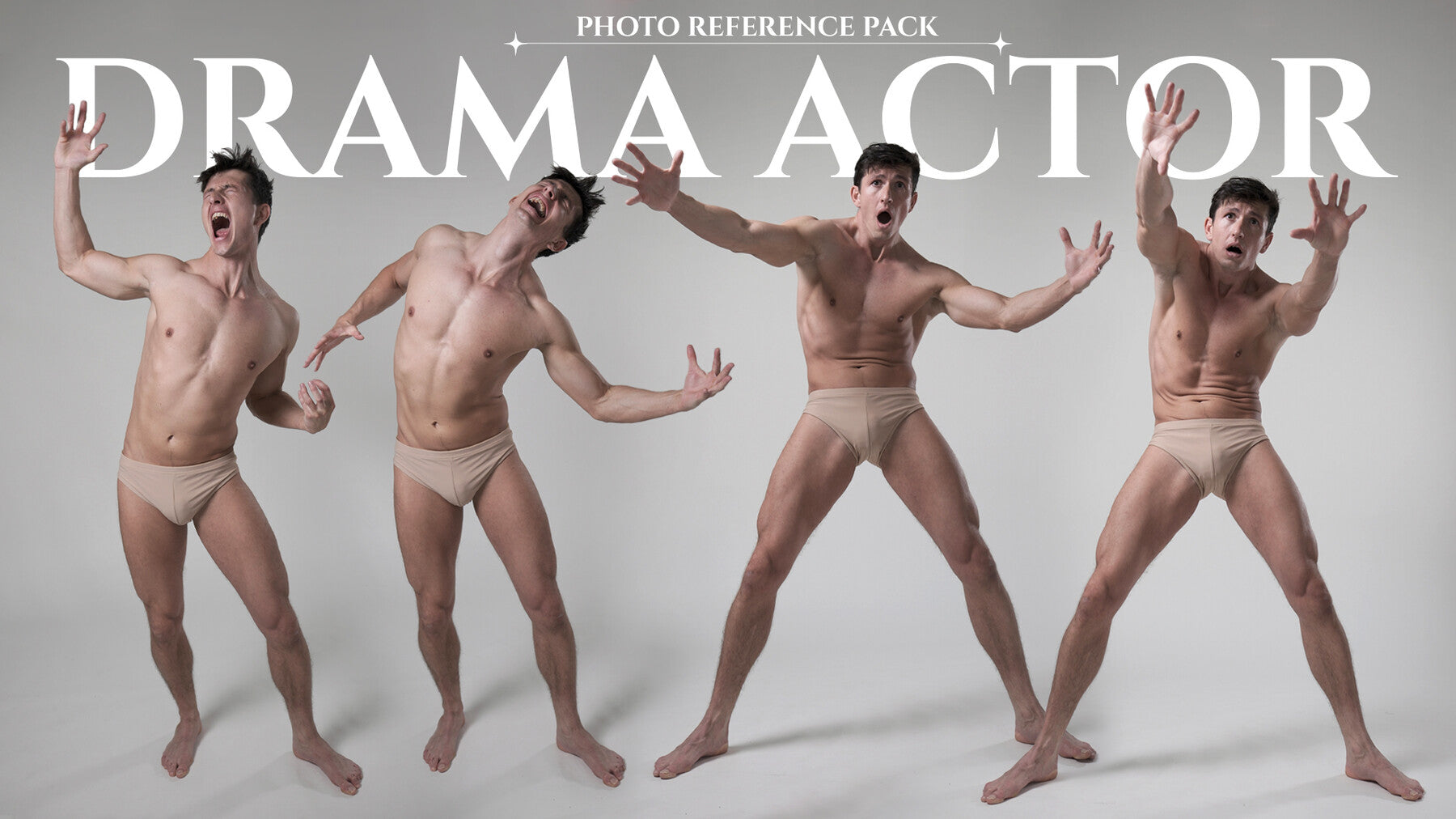 A Drama Actor - Reference Photo Pack For Artists 533 JPEGs