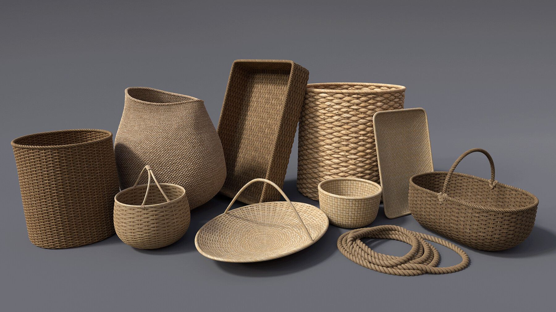 Wicker Weave Materials + Rope