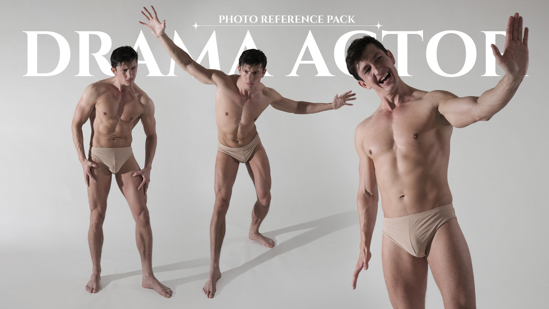 A Drama Actor - Reference Photo Pack For Artists 533 JPEGs