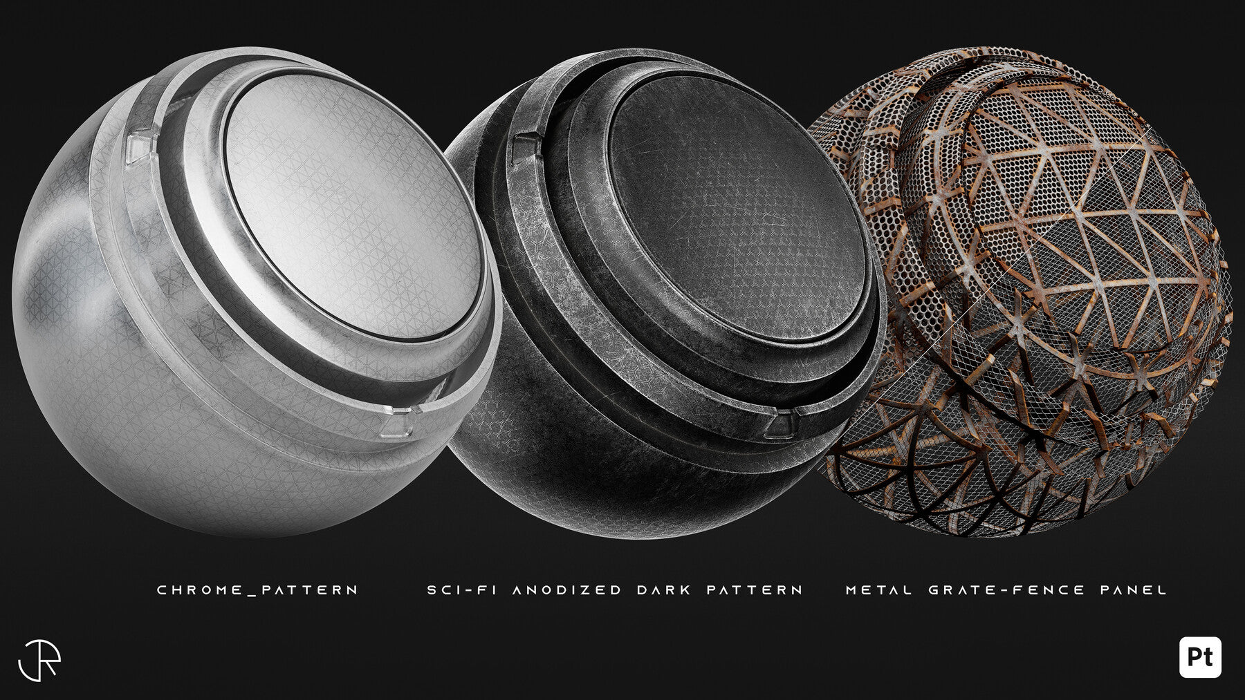 Sci-Fi Smart Materials + Sci-Fi pattern + PBR Textures