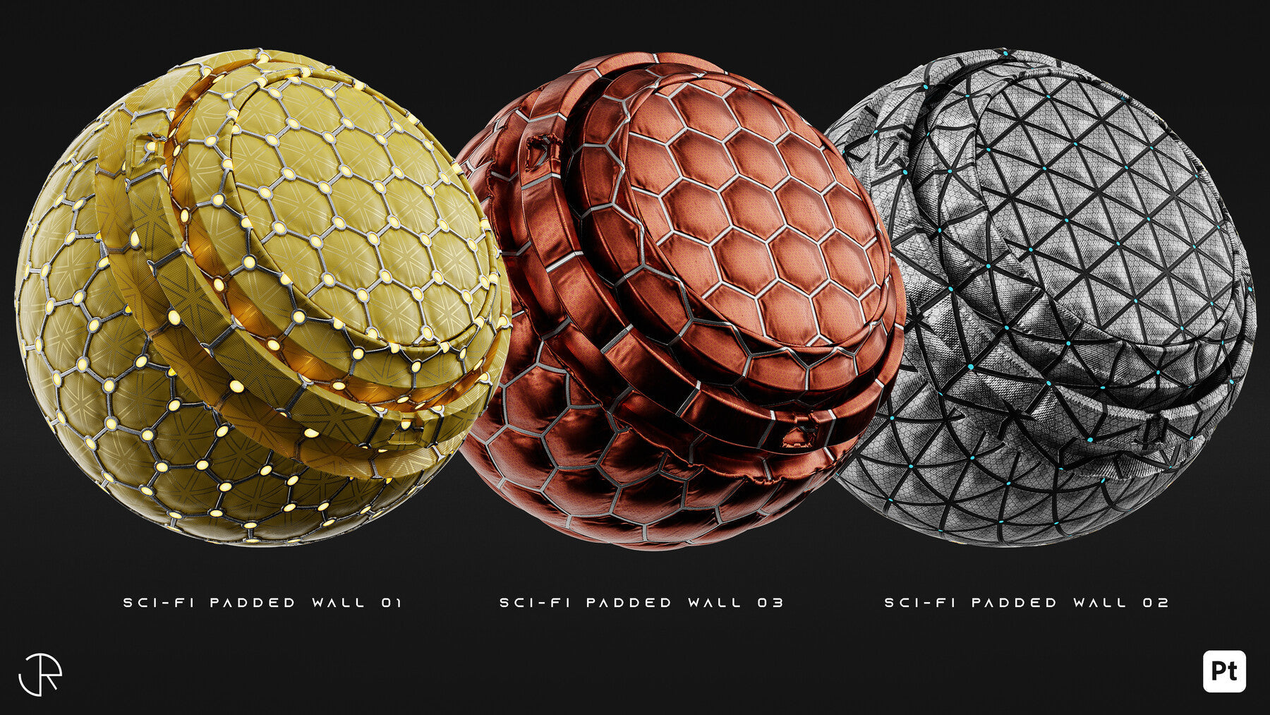 Sci-Fi Smart Materials + Sci-Fi pattern + PBR Textures