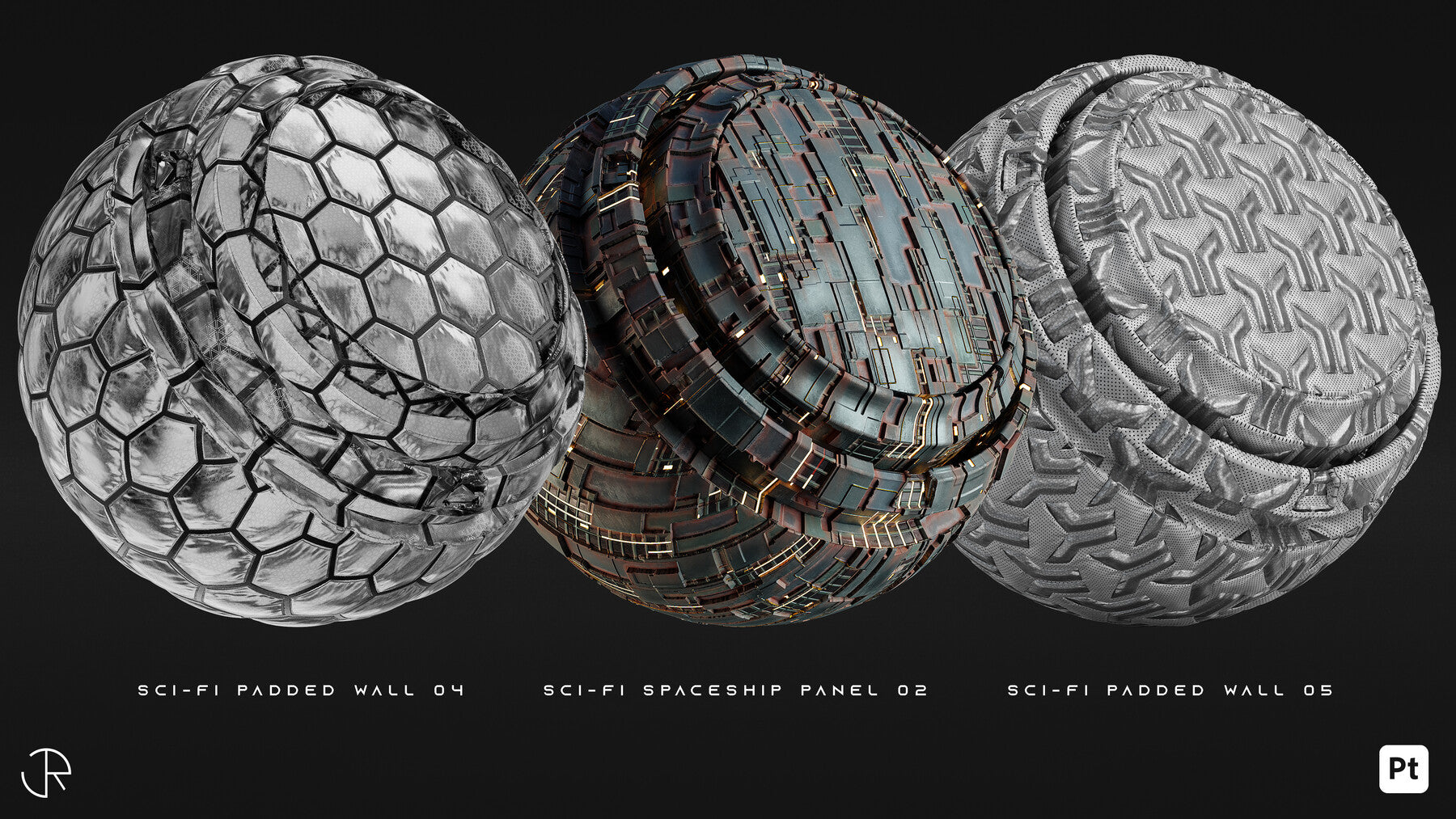 Sci-Fi Smart Materials + Sci-Fi pattern + PBR Textures