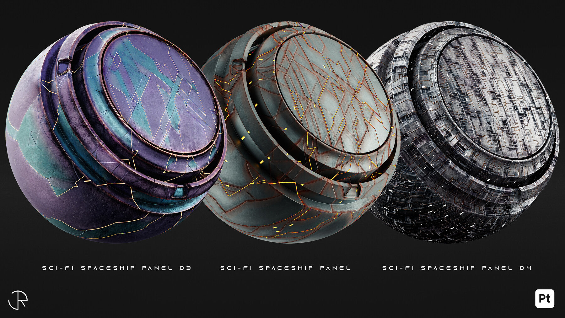 Sci-Fi Smart Materials + Sci-Fi pattern + PBR Textures