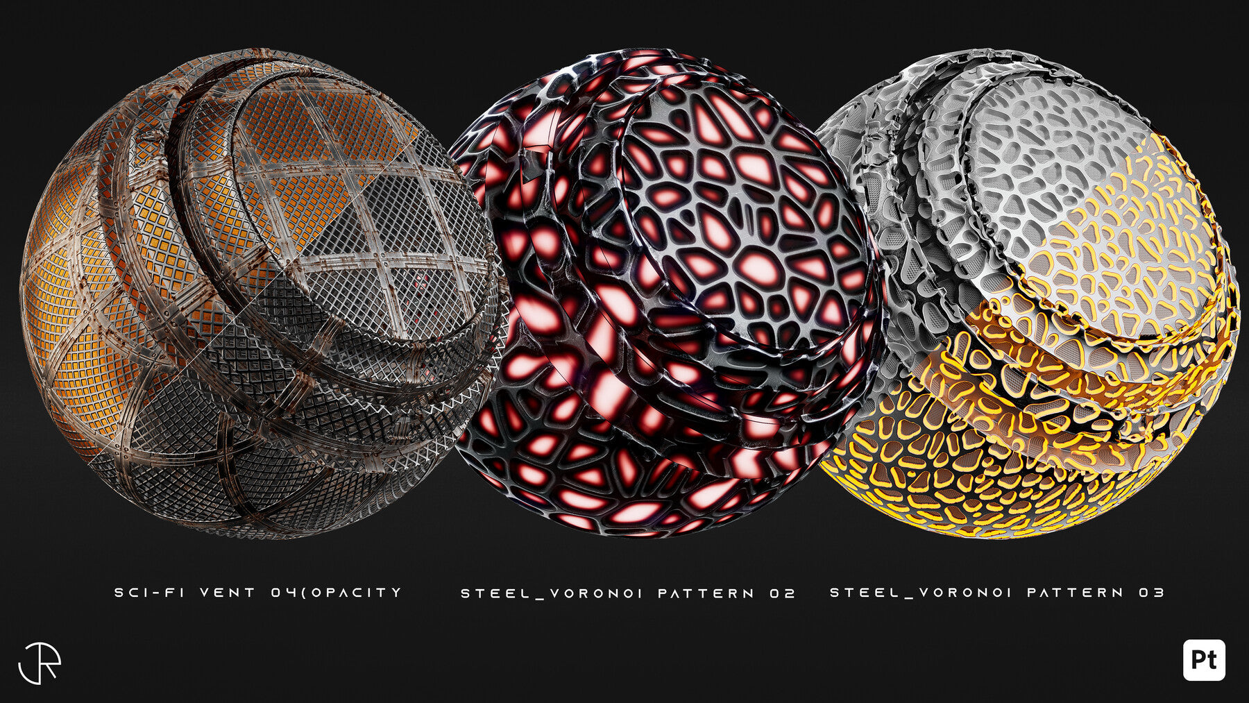 Sci-Fi Smart Materials + Sci-Fi pattern + PBR Textures