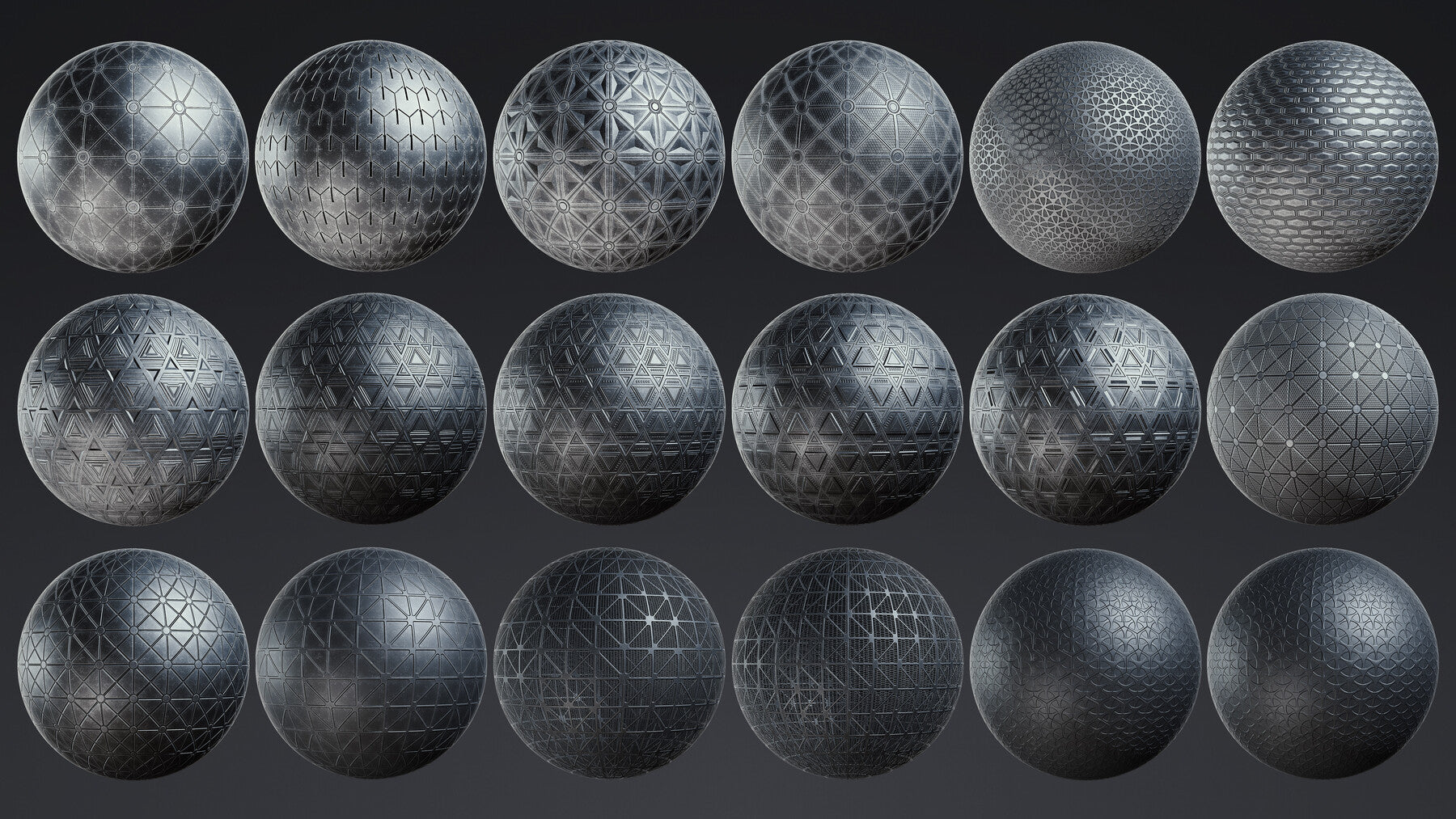 Sci-Fi Smart Materials + Sci-Fi pattern + PBR Textures