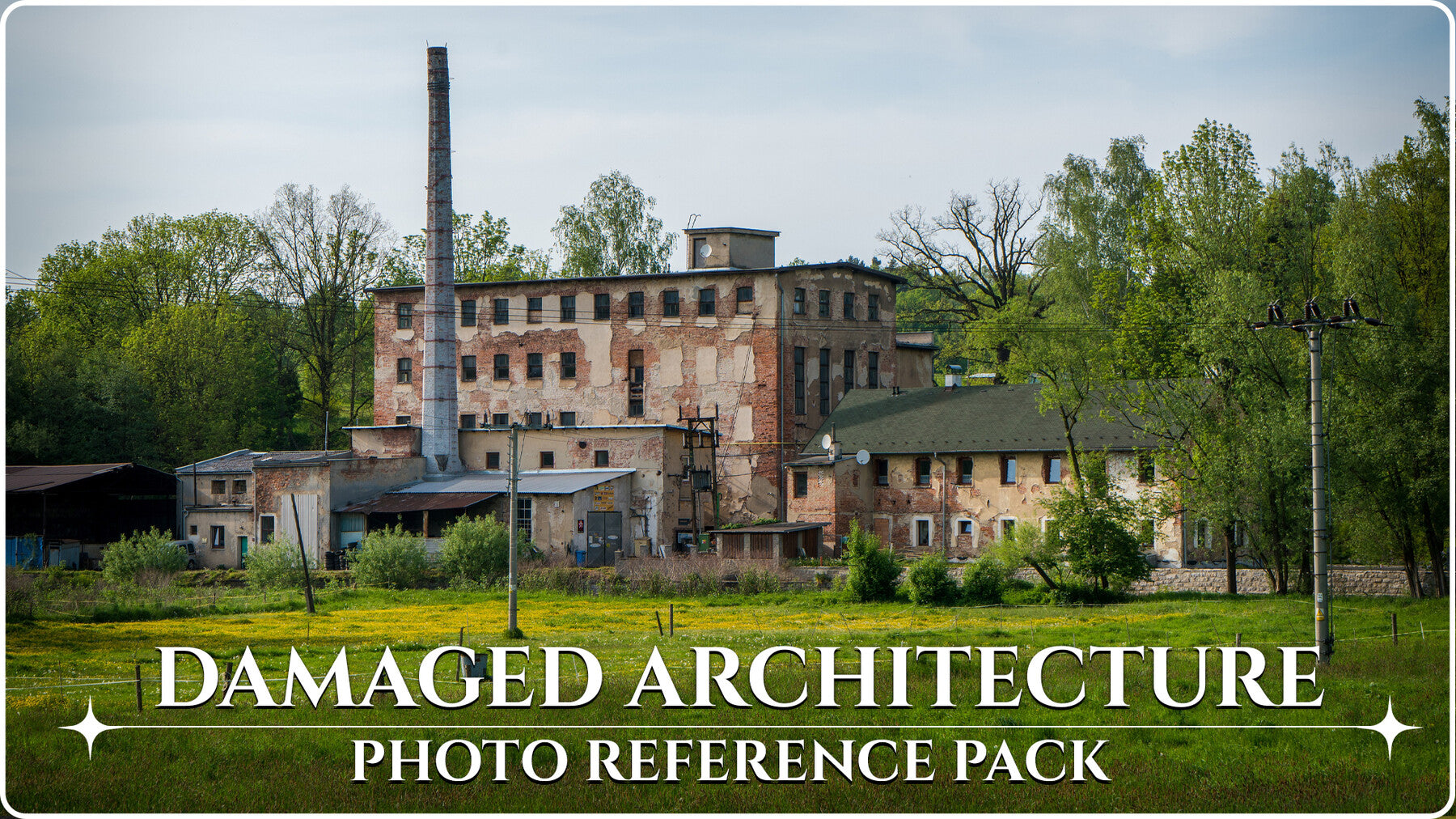 Damaged Architecture Photo Reference Pack For Artists 513 JPEGs