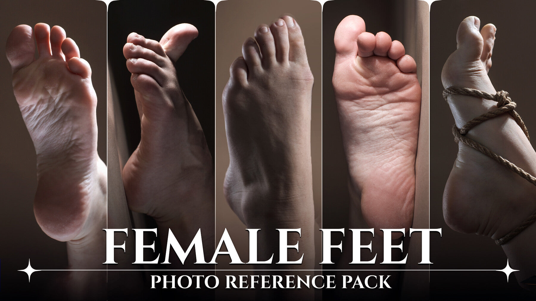 A Female Feet- Photo Reference Pack For Artists-675 JPEGs