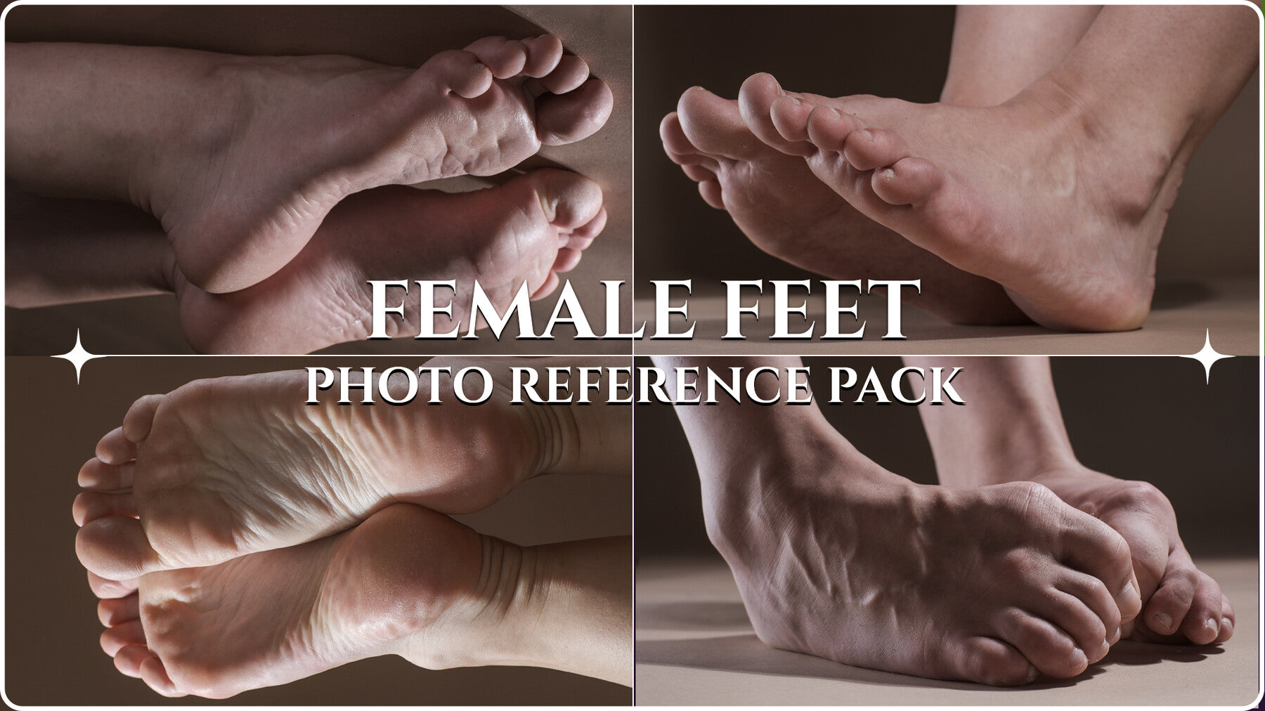 A Female Feet- Photo Reference Pack For Artists-675 JPEGs