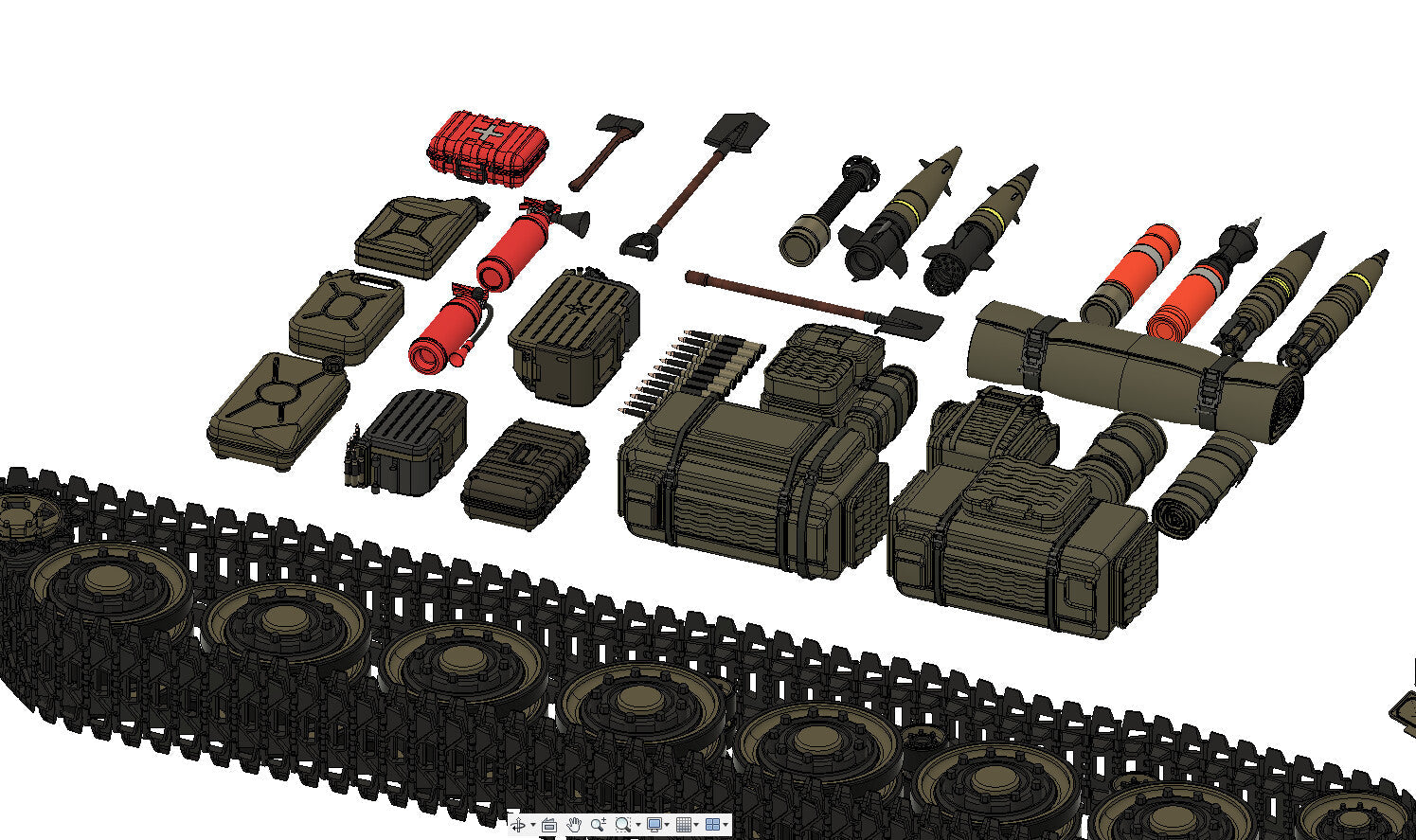 Tank hardsurface kitbash