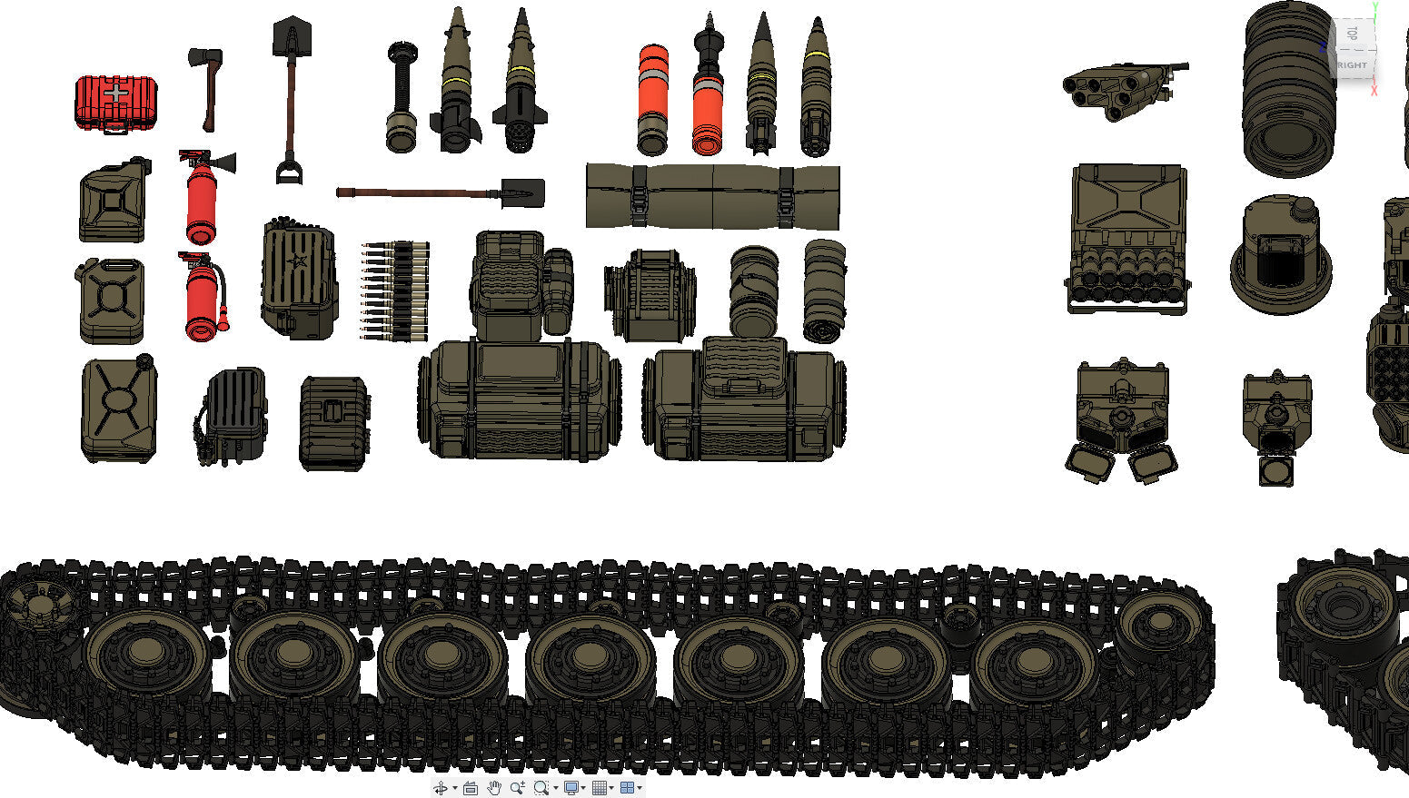 Tank hardsurface kitbash