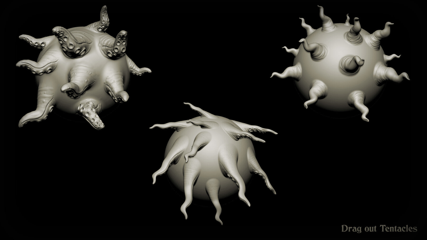 Zbrush + Blender - 45 Cthulhu Creature Brush