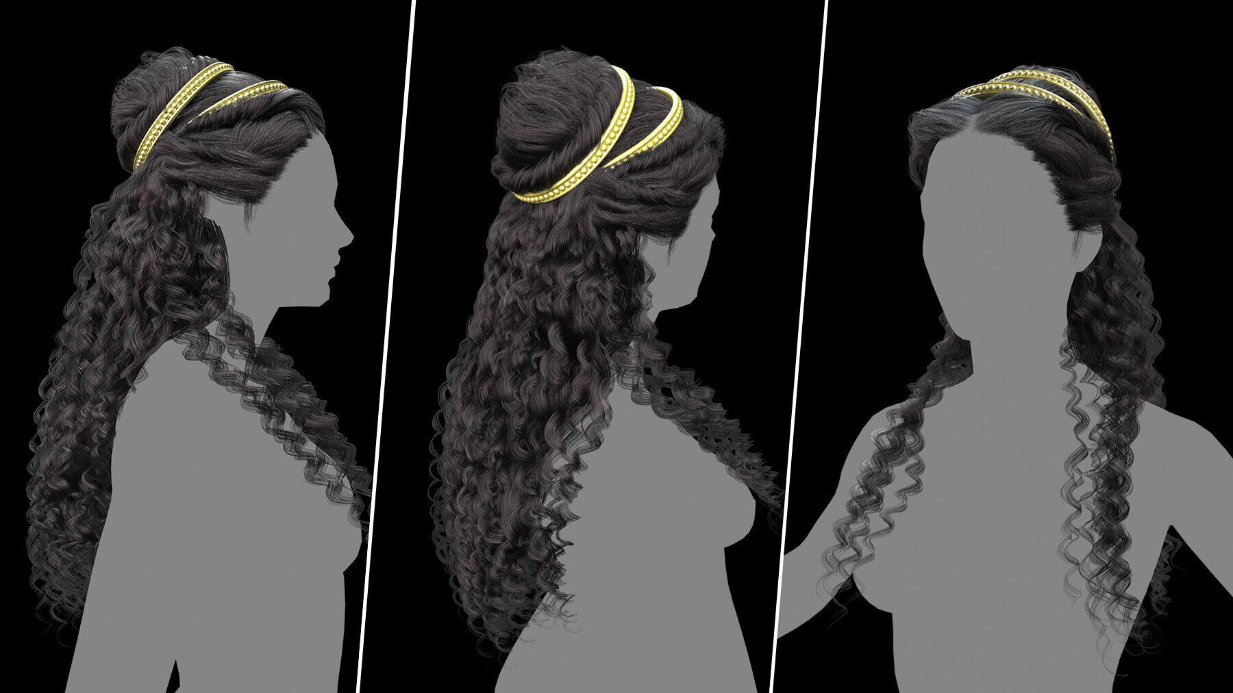 Alma Advanced Hair Cards V2 Low Poly Version ( Male And Female ) 30 Hair Cards