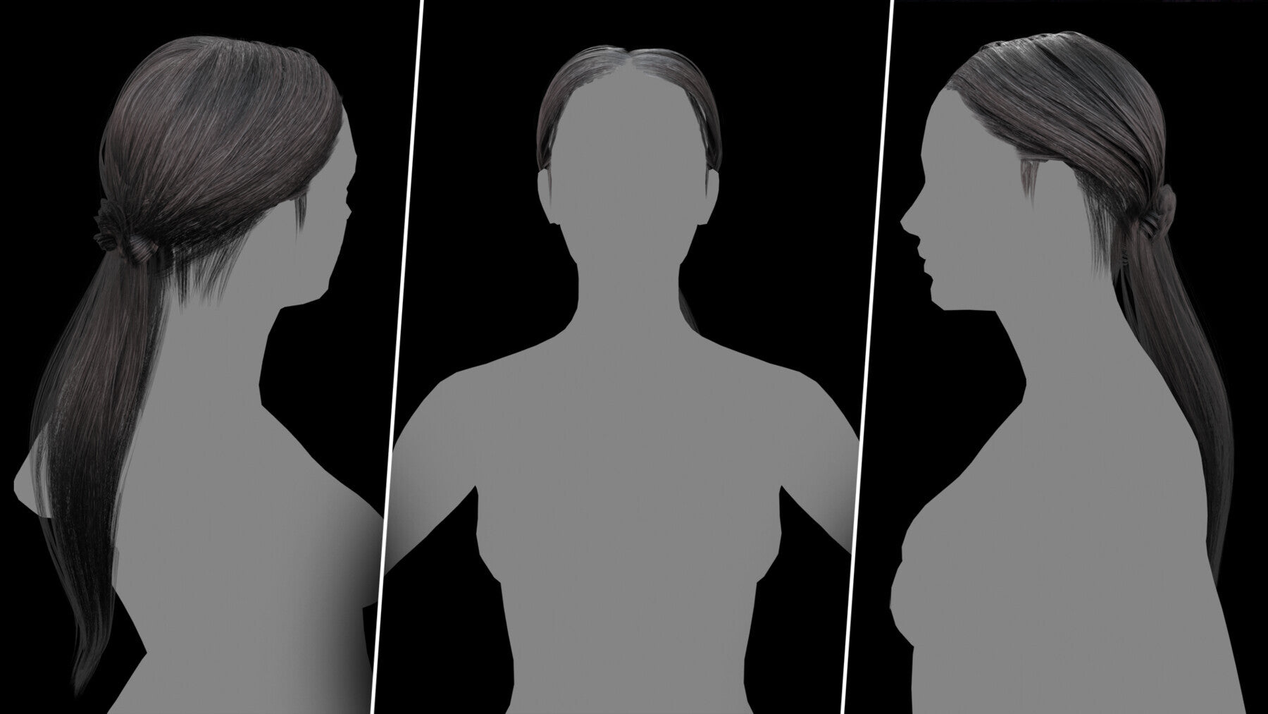 Alma Advanced Hair Cards V2 Low Poly Version ( Male And Female ) 30 Hair Cards