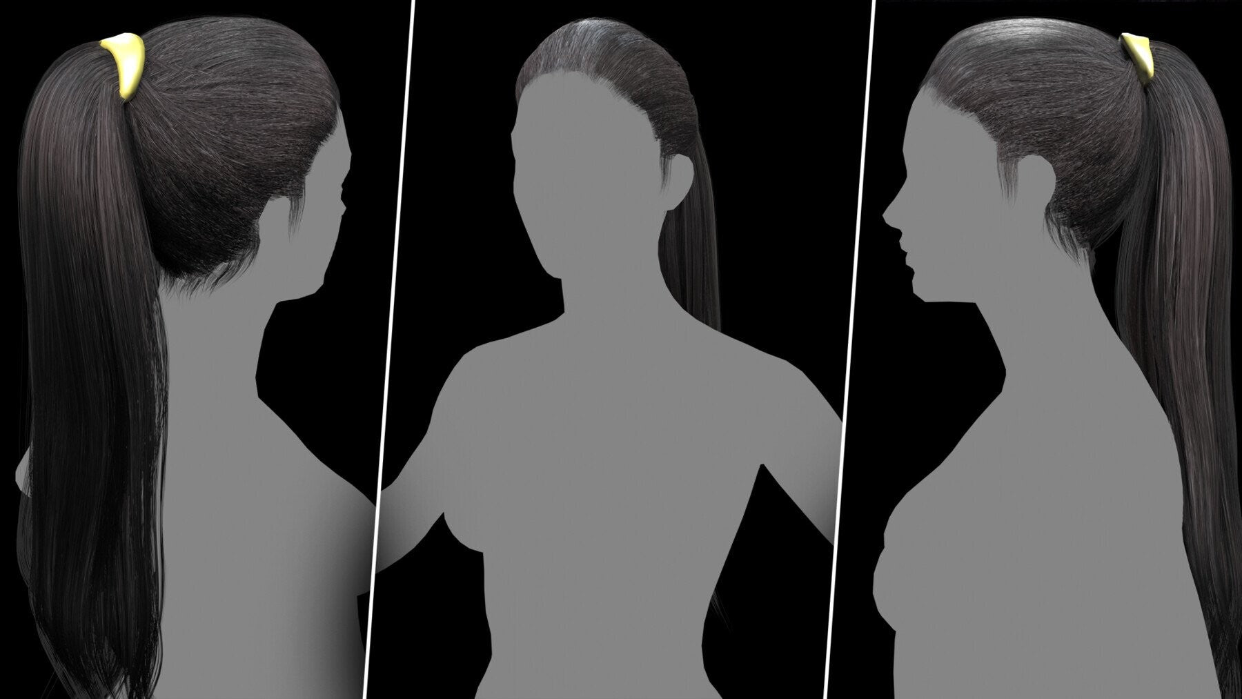 Alma Advanced Hair Cards V2 Low Poly Version ( Male And Female ) 30 Hair Cards