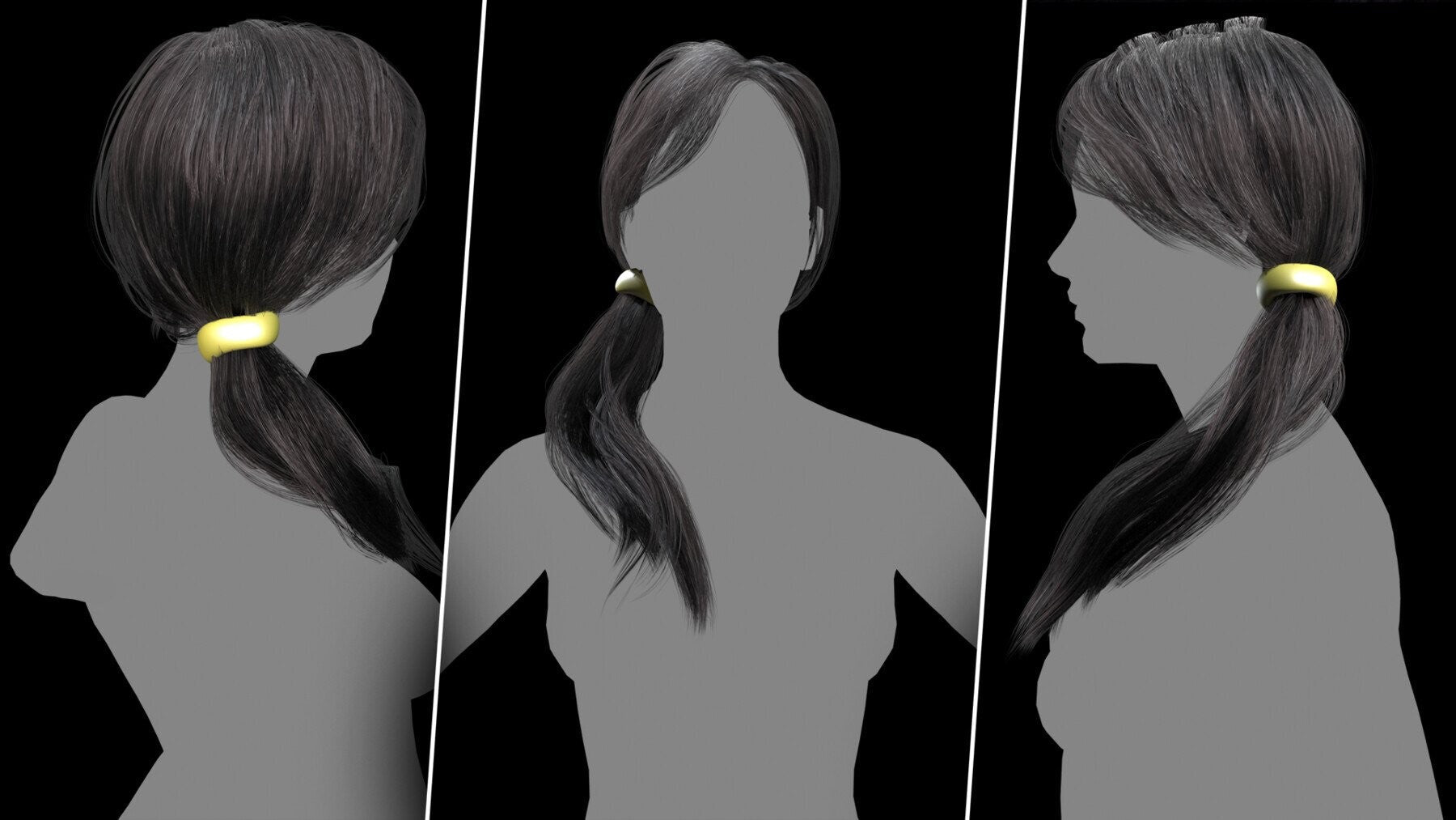 Alma Advanced Hair Cards V2 Low Poly Version ( Male And Female ) 30 Hair Cards