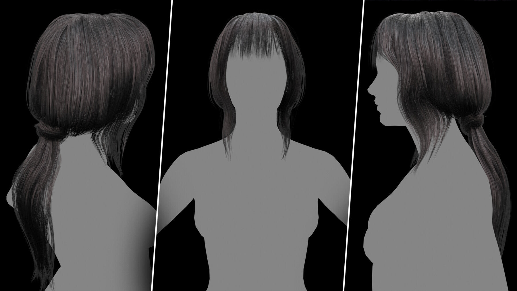 Alma Advanced Hair Cards V2 Low Poly Version ( Male And Female ) 30 Hair Cards