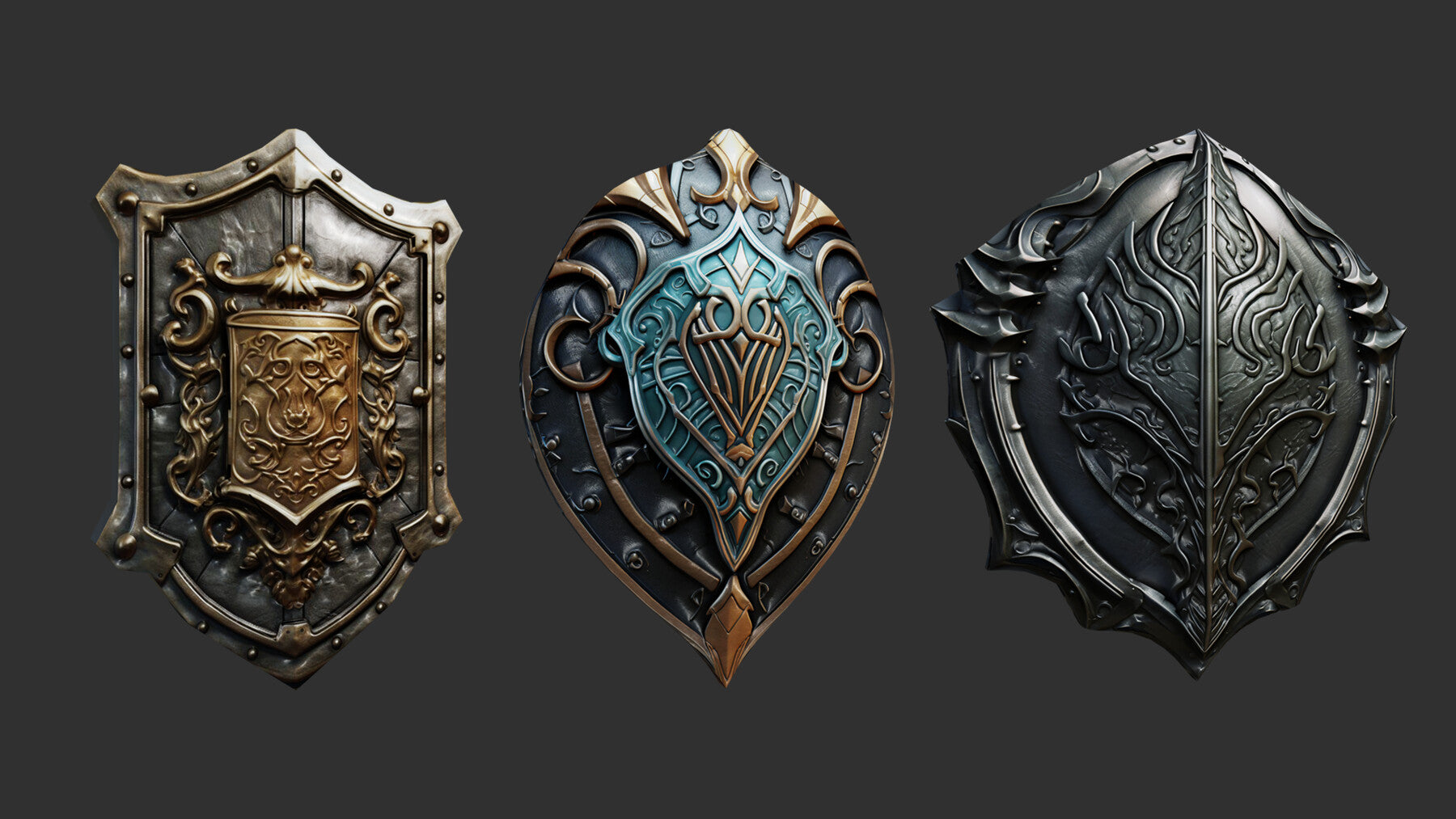 Alma Game Ready Shield Assets - Clean Topology - Clean Uv's - 50% Discount For This Week