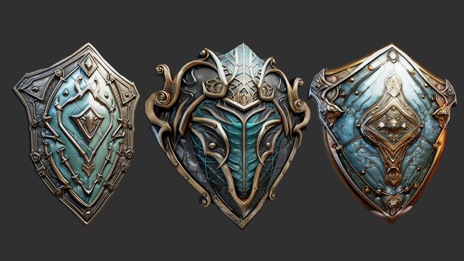 Alma Game Ready Shield Assets - Clean Topology - Clean Uv's - 50% Discount For This Week